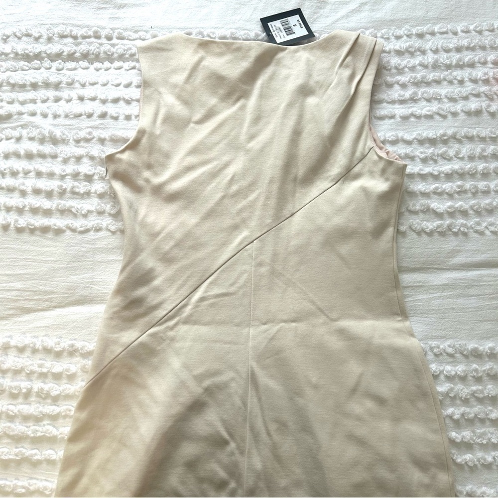 Women’s Nanette Lepore “Take a Bet” Cream Knit Shift Dress w/Black Bow Sz 8 NWT! - Picture 10 of 16